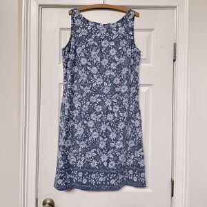 Coldwater Creek Sleeveless Floral Dress, Size Large